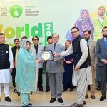 Prime Minister Muhammad Shehbaz Sharif presents awards to polio workers for the recognition of their services in the Pakistan Polio Eradication Programme, on World Polio Day