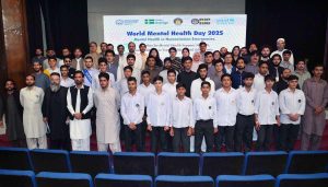 A view of the panel discussion during World Mental Health Day 2025 organized by the Social Welfare Department with the support of UNICEF at Agriculture University.
