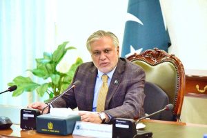 Deputy Prime Minister and Foreign Minister Senator Mohammad Ishaq Dar chairing a high-level meeting to review the overall strategy for economic diplomacy and enhancing trade.