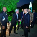 Prime Minister Muhammad Shehbaz Sharif interacts with the management and players of South African Cricket team