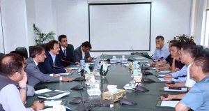 Special Assistant to the Prime Minister Haroon Akhtar khan was called on by the Chinese Tiles Manufacturers in Ministry of Industries and Production.