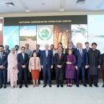 The parliamentary delegation of Turkiye led by the Honourable Speaker of the Grand National Assembly of Türkiye, H.E. Prof. Dr. Numan Kurtulmuş, and delegation of Azerbaijan led by H.E. Ms. Sahiba Gafarova, Speaker of Milli Majlis of Azerbaijan visited National Emergencies Operation Center.Mr. Sardar Ayaz Sadiq, the Speaker of the National Assembly of Pakistan accompanied both state level delegations to NDMA HQs