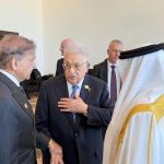 Prime Minister Muhammad Shehbaz Sharif meets President of Palestine Mehmood Abbass and King of Bahrain Sheikh Hamad bin Isa Alkhalifa on the sideline of Sharm El Sheikh Summit for Peace