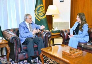 - U.S. Chargé d’Affaires Natalie Baker, called on the Deputy Prime Minister and Foreign Minister Senator Mohammad Ishaq Dar, at MoFA.