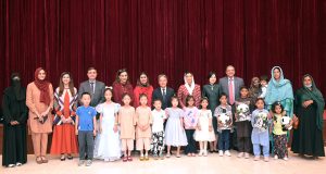 Chinese Ambassador to Pakistan, Jiang Zaidong addresses the “A Shared Beaming Moon, All United Hearts and Hands” Mid-Autumn Festival celebration, hosted by the Chinese Embassy. The event was attended by children who have undergone heart surgeries along with their parents, officials from the Pakistan Institute of Cardiology, Vice President Pan Xiangbin of Fuwai Hospital (via video link).