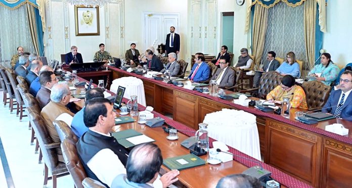 Prime Minister Muhammad Shehbaz Sharif chairs the Federal Cabinet Meeting