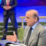 Prime Minister Muhammad Shehbaz Sharif addresses the Regional Transport Ministers' Conference