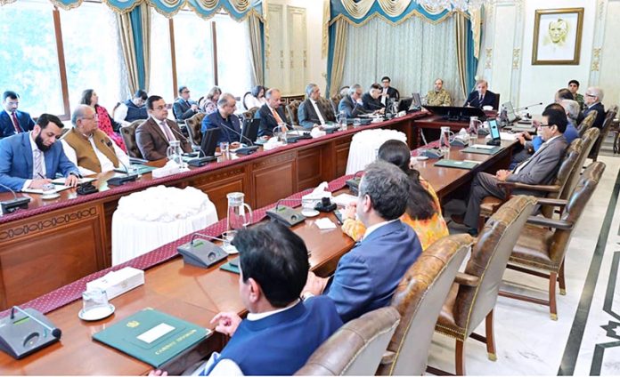 Prime Minister Muhammad Shehbaz Sharif chairs the Federal Cabinet Meeting
