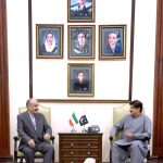 Sindh Chief Minister Syed Murad Ali Shah meets with the newly appointed Iranian Consul General, Mr Akbar Eissazadeh, at CM House