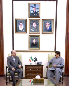 Sindh Chief Minister Syed Murad Ali Shah meets with the newly appointed Iranian Consul General, Mr Akbar Eissazadeh, at CM House