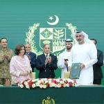 Prime Minister Muhammad Shehbaz Sharif, Federal Ministers and Field Marshal Syed Asim Munir Chief of Army Staff witnessing the signing ceremony of the agreement regarding privatization of First Women Bank