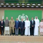 Prime Minister Muhammad Shehbaz Sharif, Federal Ministers and Field Marshal Syed Asim Munir Chief of Army Staff witnessing the signing ceremony of the agreement regarding privatization of First Women Bank