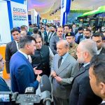 Prime Minister Muhammad Shehbaz Sharif visits the exhibition at the Regional Transport Ministers' Conference