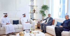 Bilal Azhar Kayani, Minister of State for Finance and Railways and Head of the Prime Minister’s Delivery Unit (PMDU), met with Abdulla Nasser Lootah, Deputy Minister of Cabinet Affairs for Competitiveness and Experience Exchange of the United Arab Emirates.