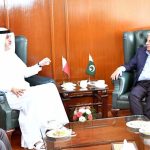 Federal Minister for National Food Security and Research Rana Tanveer Hussain meeting with the Ambassador of Qatar to Pakistan, Ali bin Mubarak Al Khater
