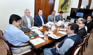 Sindh Chief Minister Syed Murad Ali Shah presides over a joint meeting of the School Education & Literacy Department, Sindh Education Foundation (SEF), and The Citizens Foundation (TCF) at CM House.