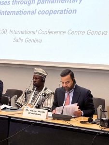 Minister of State for Law & Justice, Barrister Aqeel Malik, represents Pakistan at the 151st Inter-Parliamentary Union (IPU) Assembly