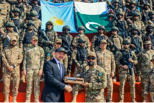 Closing ceremony of Pakistan-Kazakhstan Joint Exercise Dostarym-V in Counter Terrorism domain was conducted between the Armies of Pakistan and Kazakhstan at Cherat