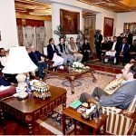 Leaders of AJK PPP call on President Asif Ali Zardari to discuss issues related to AJK governance and the role of the party. The meeting is being attended by party Chairman Bilawal Bhutto Zardari, PPP women wing President Faryal Talpur and other senior leaders
