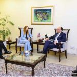 British High Commissioner to Pakistan, Ms. Jane Marriott CMG OBE, calls on Federal Minister for Finance and Revenue, Senator Muhammad Aurangzeb, at the Finance Division