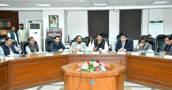 Federal Minister for Kashmir Affairs, Gilgit Baltistan and SAFRON, Engr. Amir Muqam presiding a meeting to review preparations about Black Day to be marked on October 27