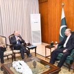 President Asif Ali Zardari in a meeting with Mr Jean Henri Todt, UN Secretary General’s Special Envoy for Road Safety, at Aiwan-e-Sadr