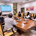 Federal Minister for National Heritage and Culture Division, Aurangzeb Khan Khichi in a meeting with Managing Director Green Tourism Pakistan Lt. Gen. (R) Hassan Azhar Hayat to discuss cultural collaboration