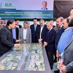 Prime Minister Muhammad Shehbaz Sharif receives briefing regarding the construction of Shaheen Chowk Interchange