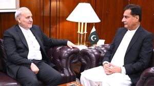 Ambassador of Iran Dr. Reza Amiri-Moghadam called on Speaker National Assembly Sardar Ayaz Sadiq at Parliament House.
