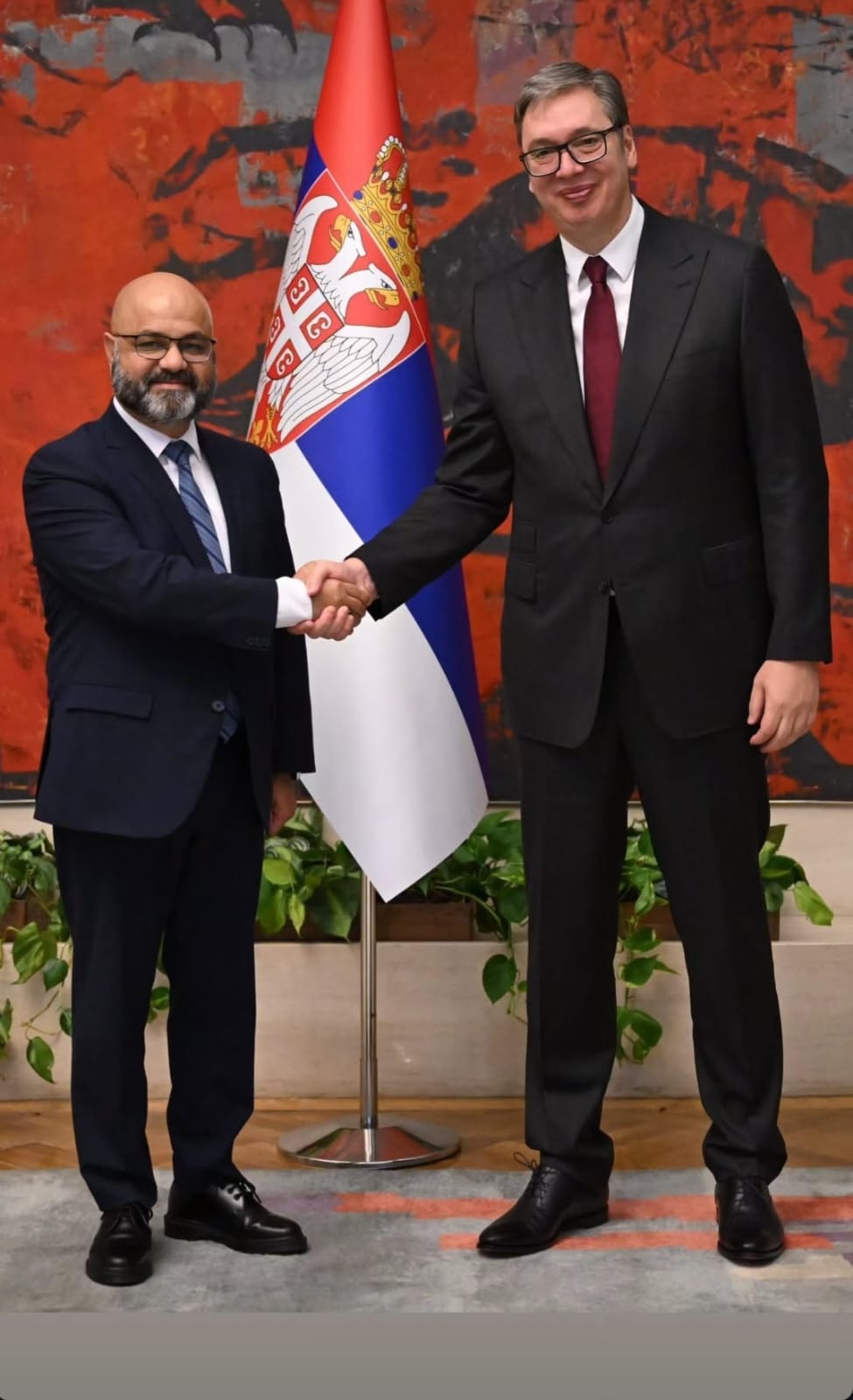 Amb. Zaidi presents credentials to President Republic of Serbia