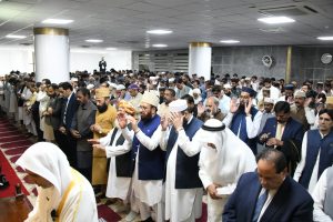 Muslim World League Secretary General leads Friday prayer at Parliament House