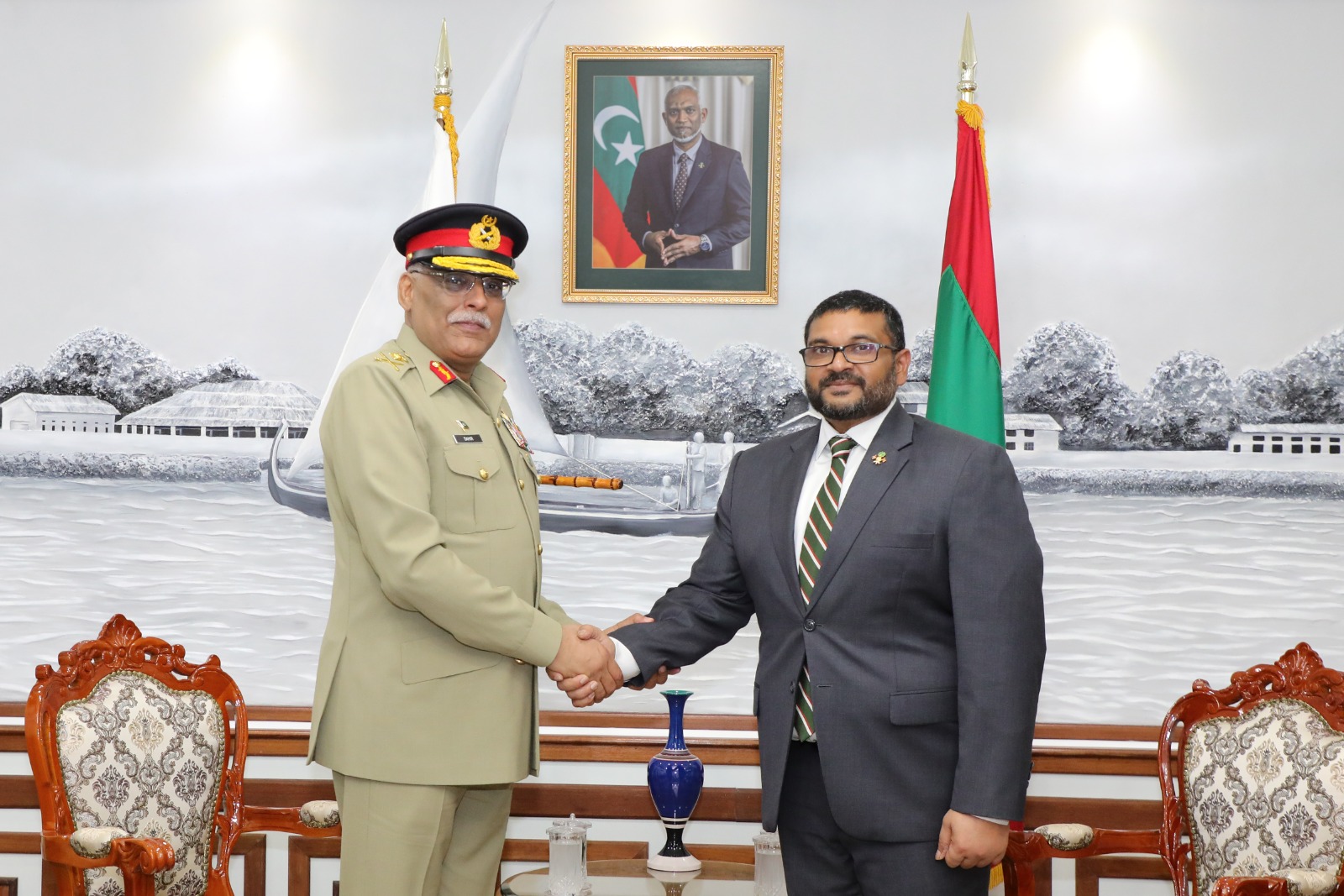 CJCSC General Sahir visits Maldives; global, regional security environment discussed