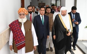 NA Speaker, Saudi Shura Council Chairman discuss strategic ties, regional unity