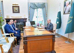 Member National Assembly from Rajanpur (N-A 189) Shamsher Ali Mazari calls on Prime Minister Muhammad Shehbaz Sharif