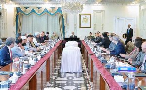 Prime Minister Muhammad Shehbaz Sharif chairs a review meeting regarding cashless economy.