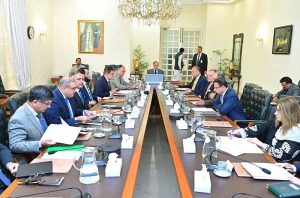 Prime Minister Muhammad Shehbaz Sharif chairs a meeting regarding climate change induced losses and mitigation plan for the next year's Monsoon
