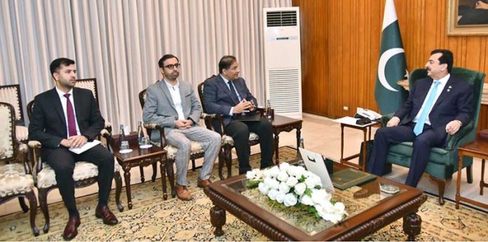 Acting President Syed Yousuf Raza Gilani in a meeting with the Chairman Capital Development Authority (CDA) at Aiwan-e-Sadr