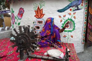 Artists performing traditional dance during Ten-Day annual folk festival “Lok Mela 2025” at Lok Virsa