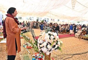 Minister of State for Education and Vocational Training Wajiha Qamar addresses the 15th International Public Health Conference 2025 for the next generation, organized by the Health Services Academy.