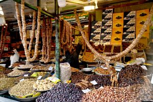 A vendor displaying fish to attract the customers at H-9 Weekly Bazaar in Federal Capital.