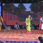 Folk artists performing on stage during the Ten-Day annual folk festival “Lok Mela 2025” at Lok Virsa