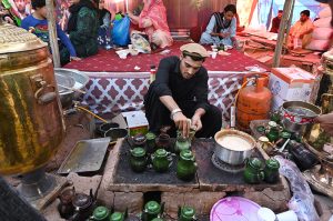 Folk artists performing on stage during the Ten-Day annual folk festival “Lok Mela 2025” at Lok Virsa