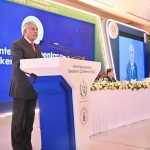 Deputy Prime Minister and Foreign Minister, Senator Mohammad Ishaq Dar addresses the opening session of the 2nd day of the Inter-Parliamentary Speakers’ Conference