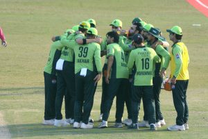 A view of the last ODI match of the three-match series between Pakistan and South Africa teams at Iqbal Stadium