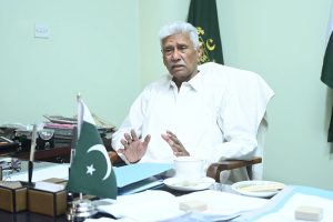 Regional head of the federal Ombudsman secretariat Hyderabad Ghulam Rasool Ahpan giving the interview to the APP at Regional head of the federal Ombudsman secretariat.