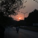 An attractive view of sunset in the Federal Capital