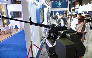 Visitors taking keen interest while visiting different stalls during Pakistan International Maritime Expo & Conference PIMEC-2025 at Expo Center.