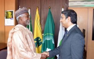 Foreign Minister Yusuf Maitama Tuggar and Mr. Rana Ihsaan Afzal Khan, Coordinator to the Prime Minister on Commerce, reaffirm Nigeria–Pakistan economic and diplomatic ties during a meeting in Abuja.