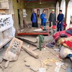 Assistant Resident Representative UNDP Syed Shiraz Ali Shah, along with other officials, visits the flood-affected Bishoni area, which was devastated by the August 15 cloudburst that brought over 150 mm rain in one hour, causing more than 200 deaths, 120 injuries, and dozens missing