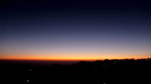 An eye catching scenic view of the Horizon at evening time at the hill town of Nathia Gali.